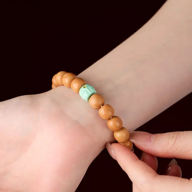 【原皮原色原籽】 三檀小舍 半面佛国潮新中式转运珠盘玩绕指柔招财平安喜乐小众高品质文玩盘玩#好运 猴头核桃 手串 男女同款情侣款