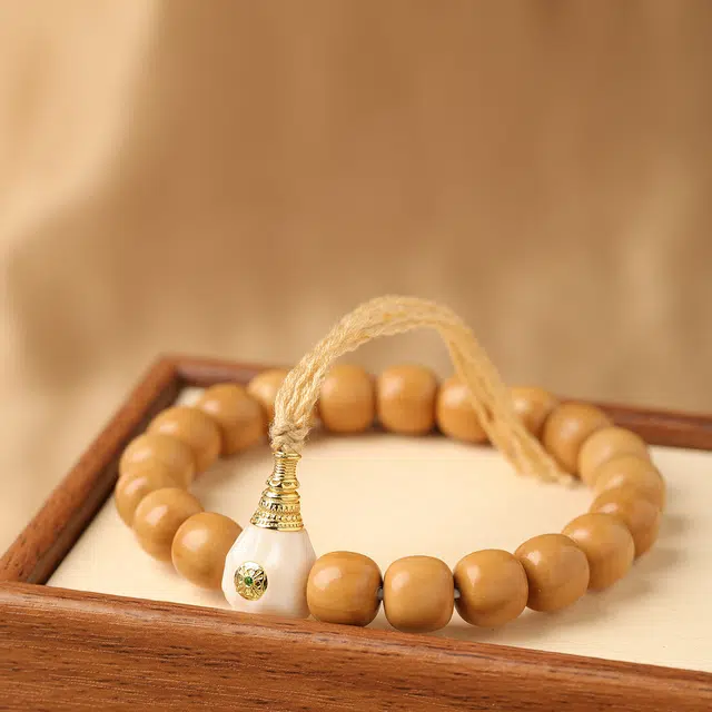 三檀小舍 招财好运新中式国潮平安如意高升转运纳福佛珠盘玩文玩小众高级#好运 猴头核桃 手串 男女同款情侣款