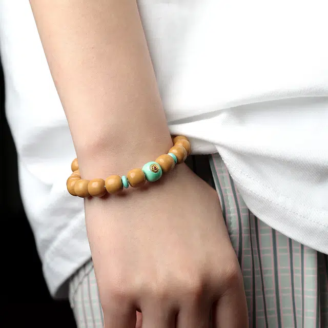 【原皮原色原籽】 三檀小舍 国潮新中式转运珠盘玩绕指柔招财平安喜乐小众高品质文玩盘玩#好运 猴头核桃 手串 男女同款情侣款