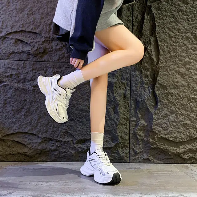 运动休闲厚底增高百搭轻便个性时尚 减震防滑透气 低帮 老爹鞋 女款
