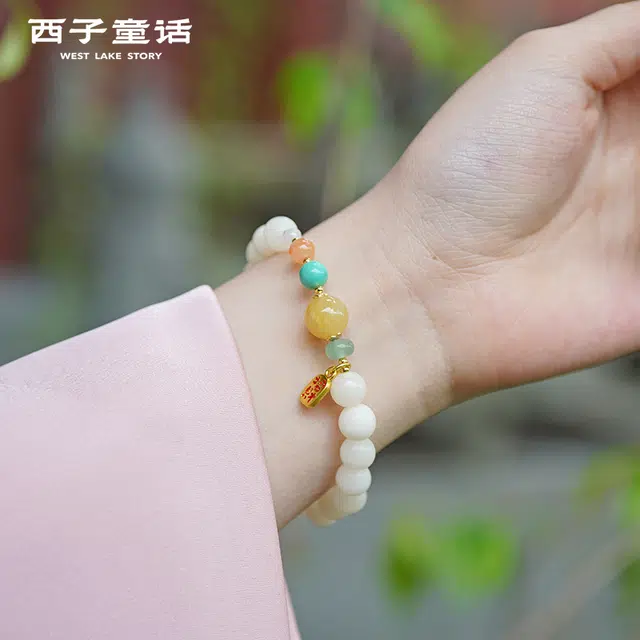 西子童话 江南烟雨多宝 白玉菩提 手串 女款