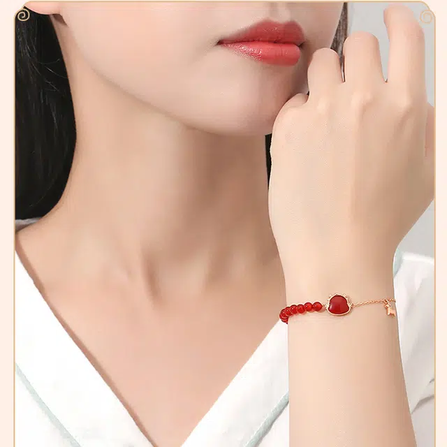 蒂尼诗 新中式国风轻奢生肖龙 玛瑙 玉石手链/脚链 女款