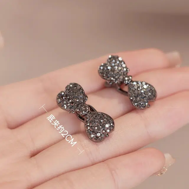 素 蝴蝶结高级感前额碎#好运 合金 发夹 女款