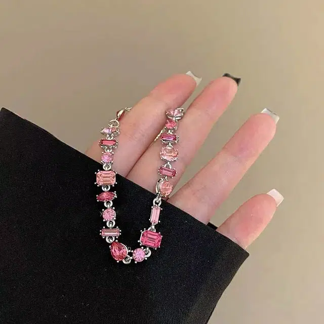 素 甜美轻奢时尚百搭#好运 仿水晶 手链 女款