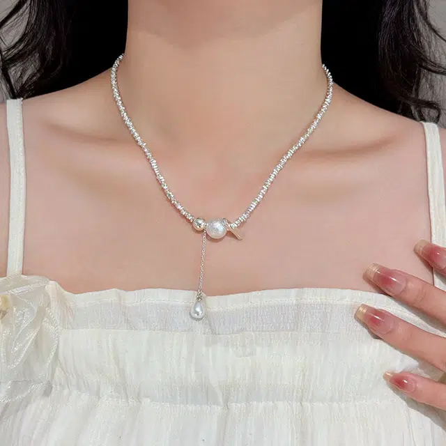 素 韩系碎银子 简约轻奢高级感百搭 合金 项链 女款