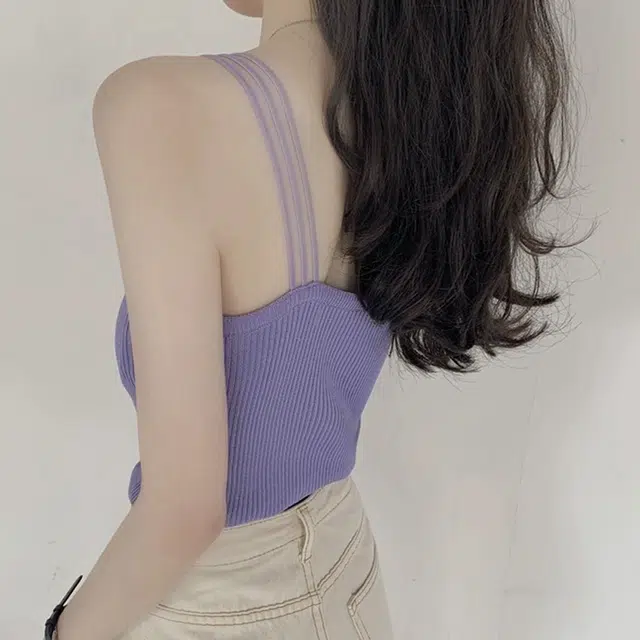 水中花 甜美小清新背心显瘦外穿甜辣妹无袖吊带 女款