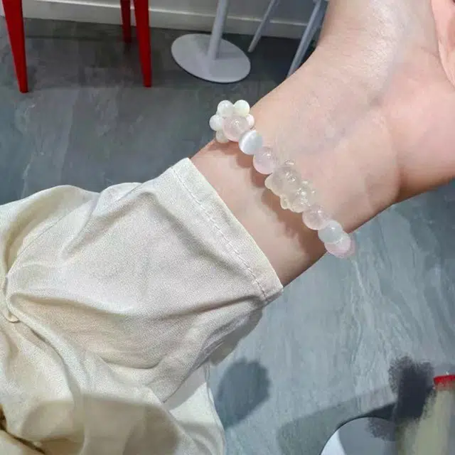 金瑞邦 简单百搭 显白精致 小熊 小众设计 轻奢 可爱高档 水逆退散 上岸考研 转运来福 招财进宝 精准桃花#好运 水晶 手串 女款