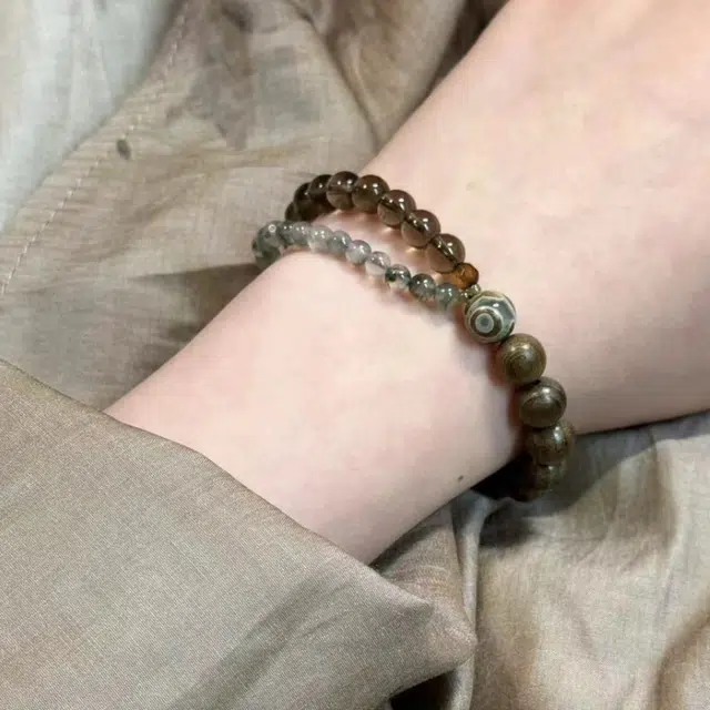 金瑞邦 【赠线香】水逆退散  新中式国潮 简单百搭 显白精致 文玩 叠戴 轻奢 招财进宝 转运上岸 好运 阴沉木 手串 男女同款情侣款