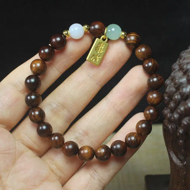 金瑞邦 简单百搭 显白精致 小众设计 高级感 水逆退散 上岸百搭 新中式国潮 国风 精准桃花 花梨木 手串 男女同款情侣款