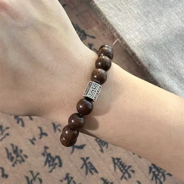 金瑞邦 简单百搭 显白精致 小众设计 高级感 精准桃花 水逆退散 上岸考研学生 新中式国潮 文玩 #好运 金丝檀木 手串 男女同款情侣款