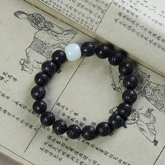 金瑞邦 简单百搭 显白精致 莲花 转运珠 小众设计 高级感 上岸考研 水逆退散 新中式国潮 文玩 精准桃花#好运 黑檀 手串 男女同款情侣款