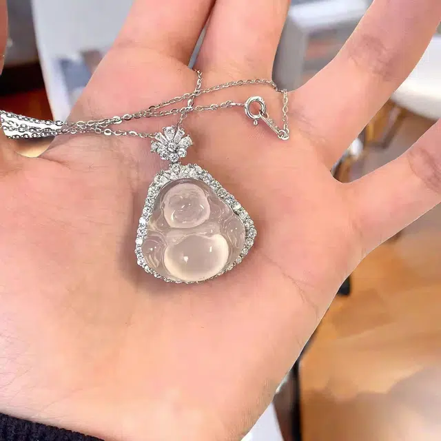 金瑞邦 佛公 简单百搭 显白 透亮 高级感 锁骨链 轻奢小众 平步青云 步步高升 精准桃花 转运来财 琉璃 项链 女款