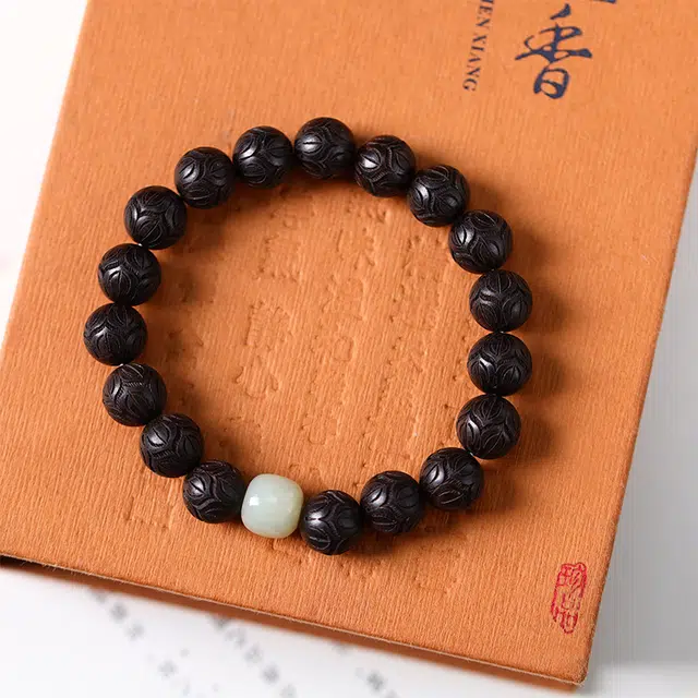 金瑞邦 简单百搭 显白精致 莲花 转运珠 小众设计 高级感 上岸考研 水逆退散 新中式国潮 文玩 精准桃花#好运 黑檀 手串 男女同款情侣款