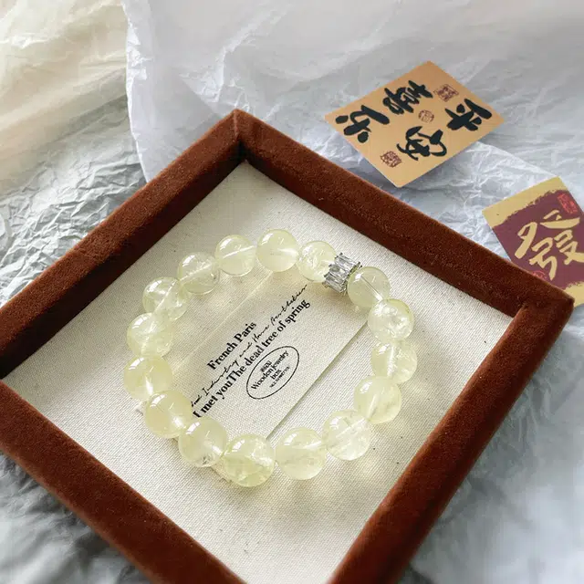 金瑞邦 赠消磁石 橘子汽水 简单百搭 精致显白 小众设计 高级感 在逃公主 转运来财 精准桃花#好运 水晶 手串 女款