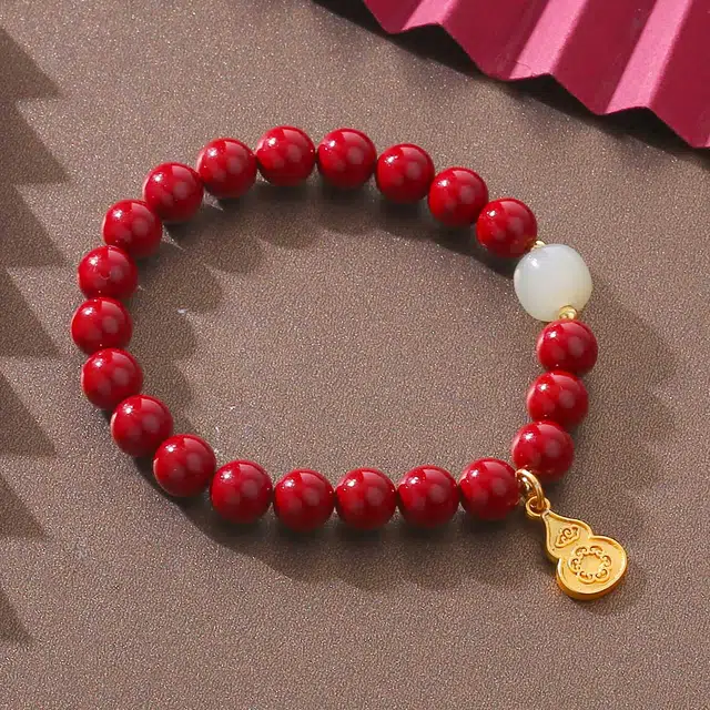 盈满堂 原矿紫金砂福禄路路通 朱砂 手串 女款