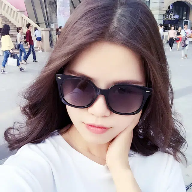 康视顿 时尚潮流炫彩水银膜 方形 太阳眼镜 女款