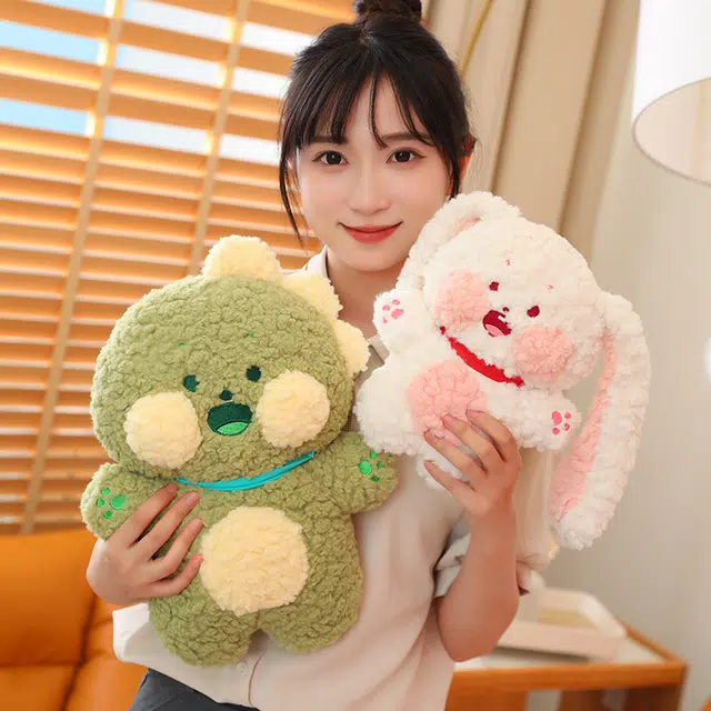 公主恋人 软萌棉花兔子恐龙布娃娃 玩偶 毛绒公仔