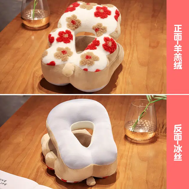 公主恋人 卡通羊羔绒冰丝午睡枕 玩偶周边