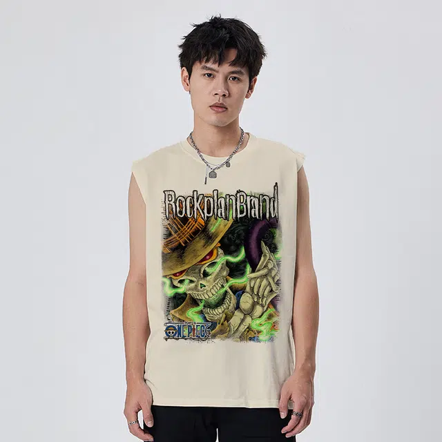 纯棉摇滚计划 透气背心 男女同款