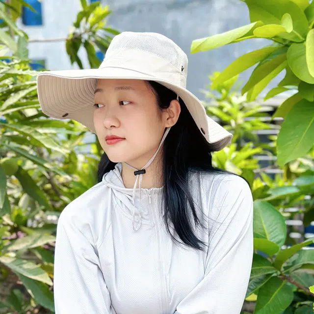 匹克 遮阳 户外徒步登山大帽檐可卷边防晒 聚酯纤维 渔夫帽 男女同款情侣款