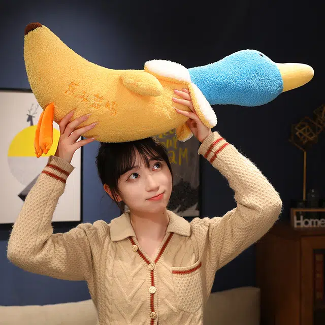 雄俊 创意谐音梗“蕉头蓝鹅“趣味可爱搞怪 玩偶 毛绒公仔