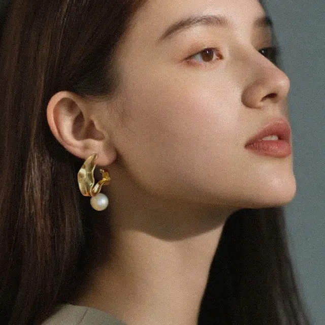 清野集 金澜记糖纸 铜镀金 耳环 女款