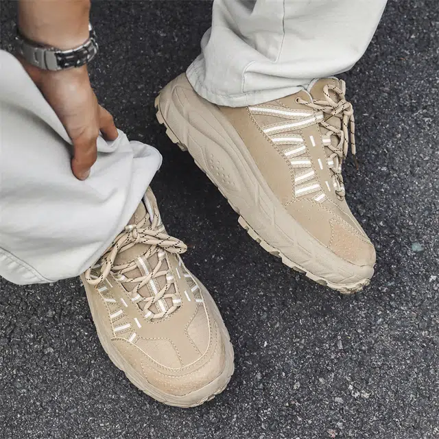 超纤皮 运动时尚百搭 透气轻便增高 低帮 生活休闲鞋 男款