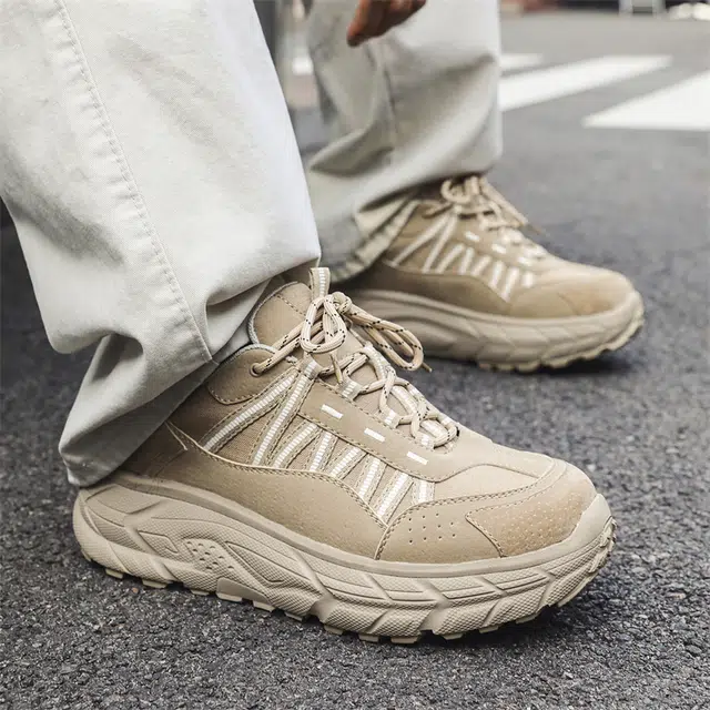 超纤皮 运动时尚百搭 透气轻便增高 低帮 生活休闲鞋 男款