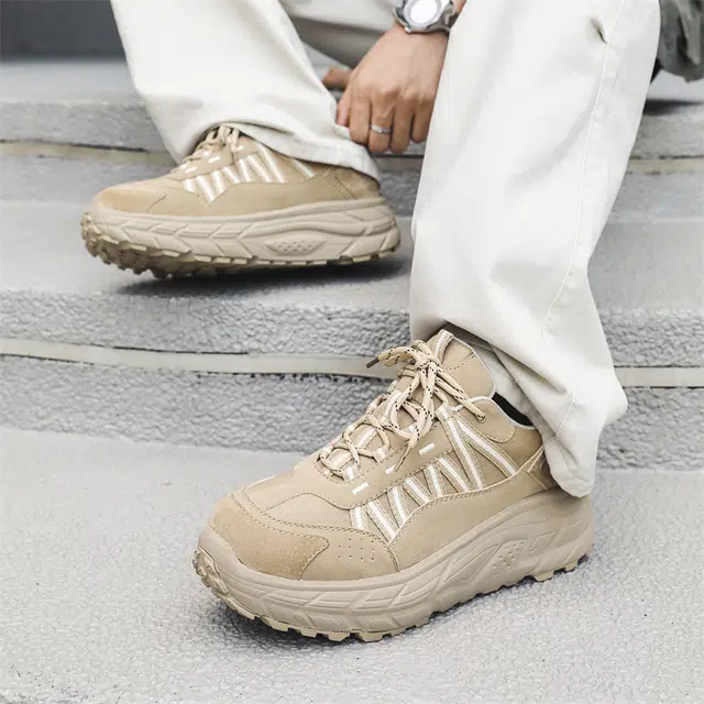 超纤皮 运动时尚百搭 透气轻便增高 低帮 生活休闲鞋 男款