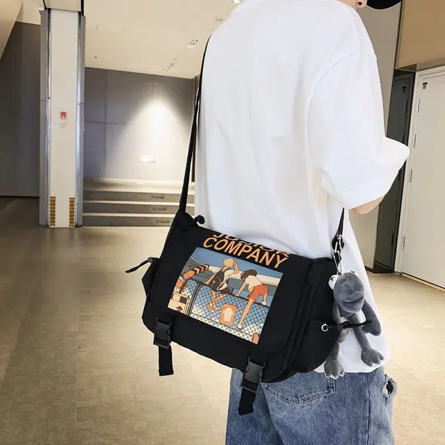 宝琳卡 时尚原宿简约 尼龙 单肩包 男女同款情侣款 多色