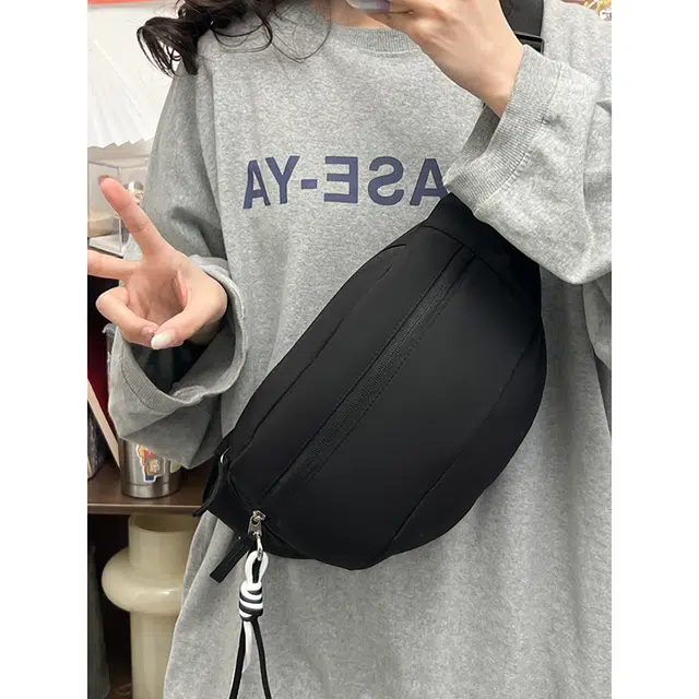 宝琳卡 时尚简约潮流 尼龙 胸包 男女同款情侣款 黑色/黄深蓝拼色/蓝色/粉色/黄蓝拼色
