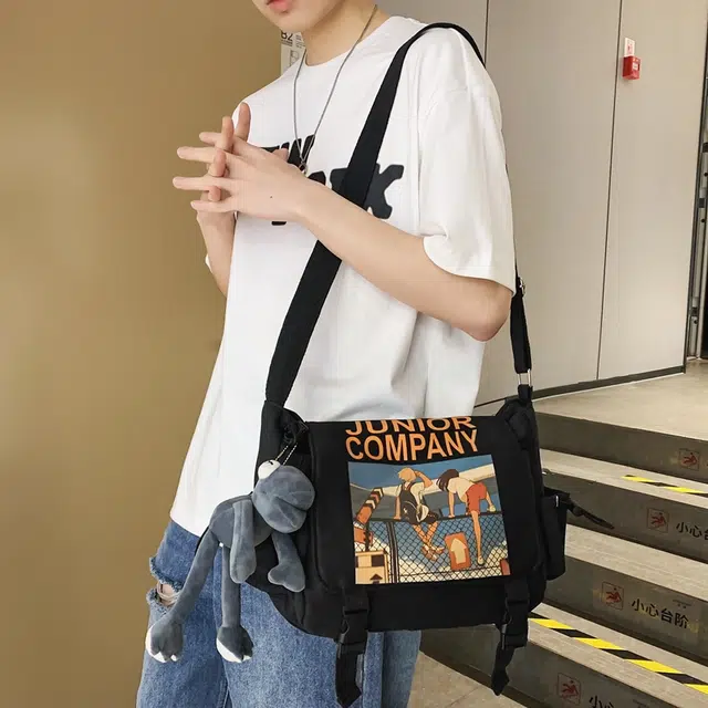 宝琳卡 时尚原宿简约 尼龙 单肩包 男女同款情侣款 多色