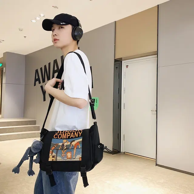 宝琳卡 时尚原宿简约 尼龙 单肩包 男女同款情侣款 多色