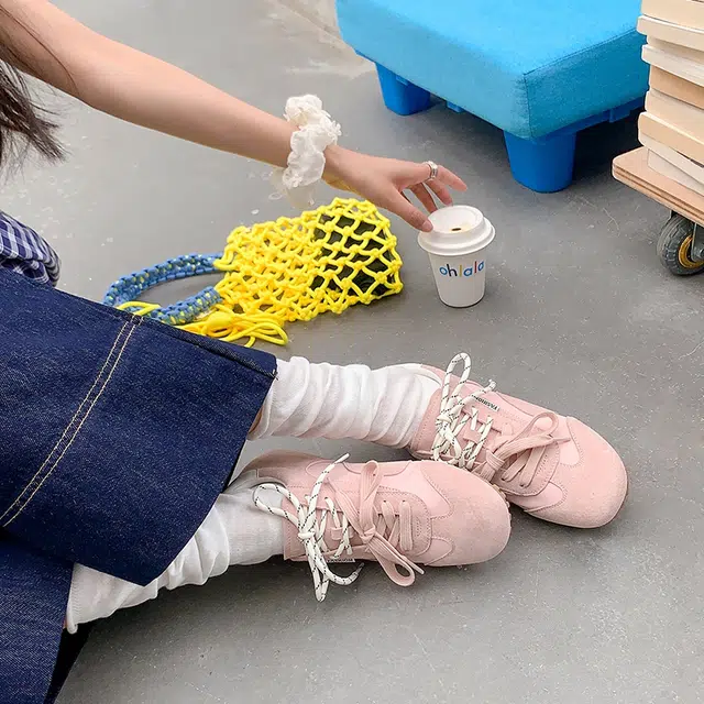 猪皮 猪八革简约经典舒适透气复古百搭 减震吸汗增高 低帮 生活休闲鞋 女款