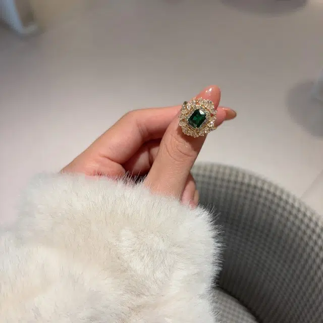 都爵 复古开口几何形设计 可调节轻奢小众 铜 戒指 女款