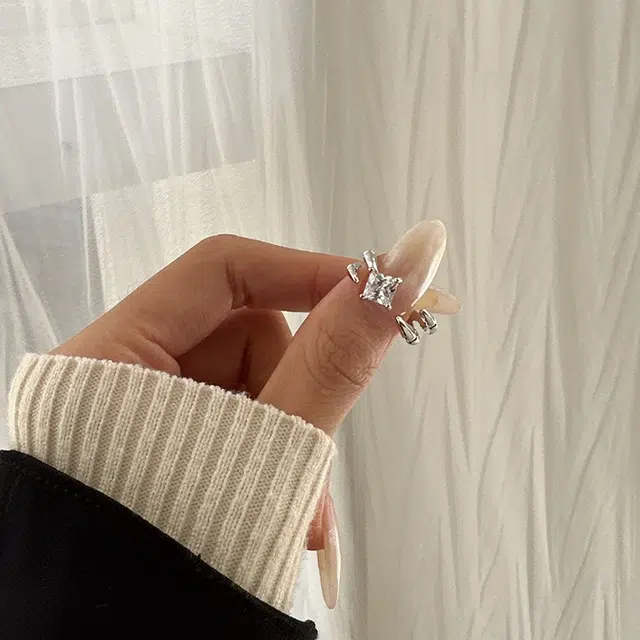 都爵 不规则几何开口调节精致轻奢设计款百搭饰品 铜 戒指 女款