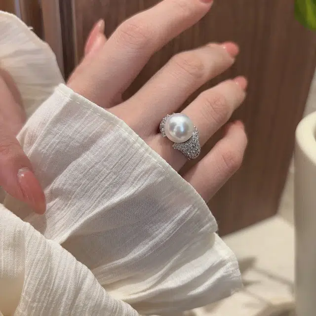 都爵 流苏形设计 轻奢高级感小众百搭优雅气质 仿珍珠 戒指 女款