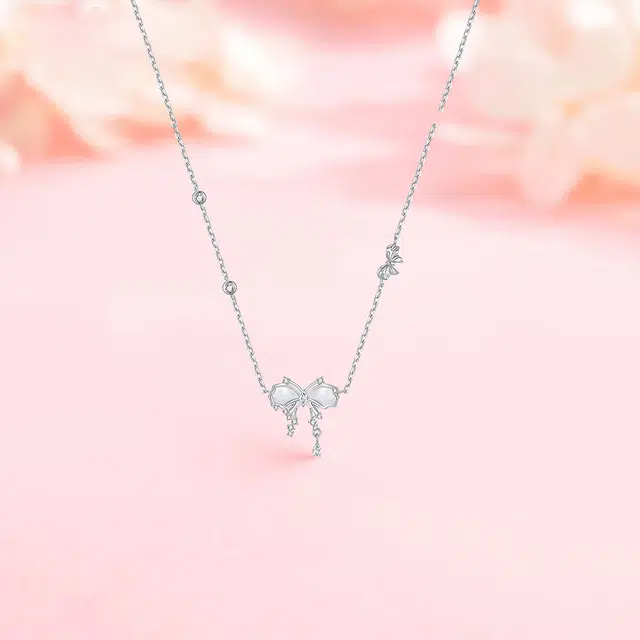 谷作 灵动贝壳蝴蝶小众设计高级感 铜 项链 女款