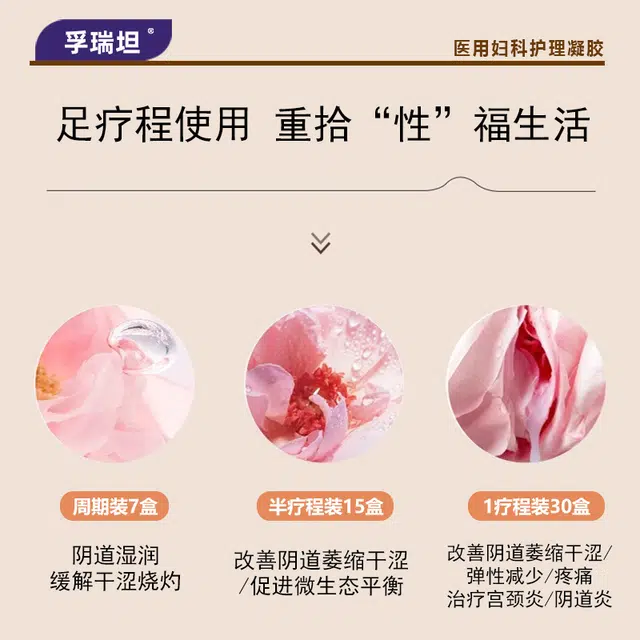 孚瑞坦 医用妇科护理凝胶 紧致滋润 阴道萎缩中老年绝经更年期干涩炎症妇女女性