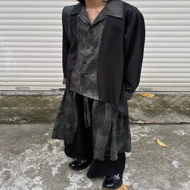 半空山 新中式舒适百搭宽松阔腿休闲裤 男女同款