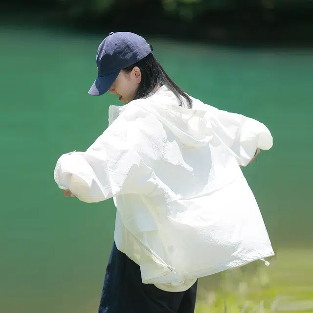 半空山 夏季薄款纯色糖果色系多口袋山系户外骑行防日晒潮流工装夹克外套 男女同款