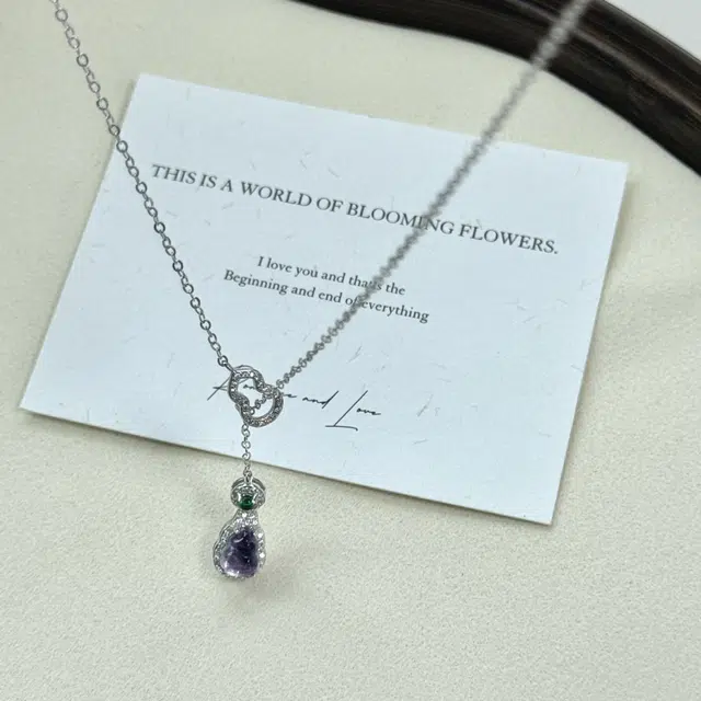 兰慕茵诺 新中式镂空葫芦锁骨链 九紫离火  小众设计精致气质天然 紫水晶 项链 女款