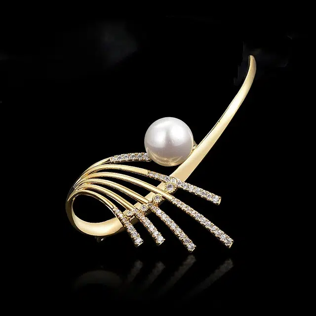 兰盈 翅膀水晶 合金 胸针 男女同款情侣款