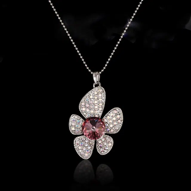 兰盈 繁花 水晶 项链 女款