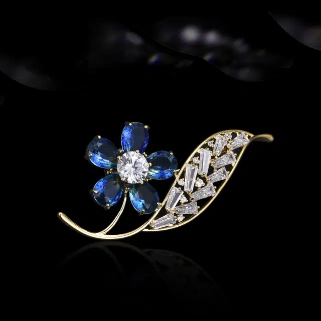 兰盈 轻奢小众花朵 合金 胸针 女款