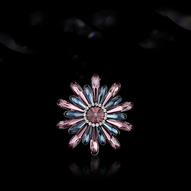 兰盈 花环 原创设计轻奢小众胸花 奥地利水晶 胸针 女款