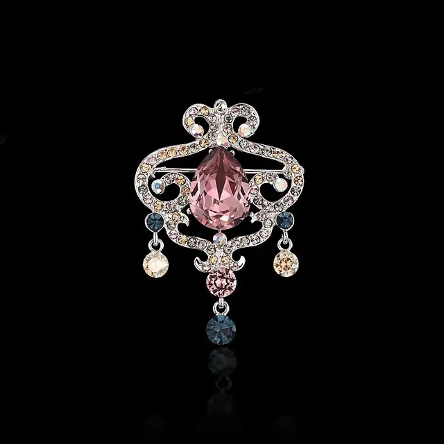 兰盈 皇冠胸花轻奢小众 奥地利水晶 胸针 男女同款情侣款