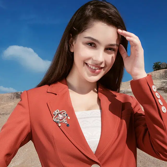 兰盈 皇冠小众设计 水晶 胸针 女款
