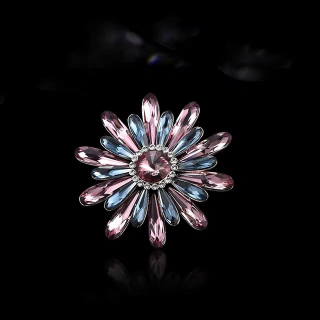 兰盈 花环 原创设计轻奢小众胸花 奥地利水晶 胸针 女款