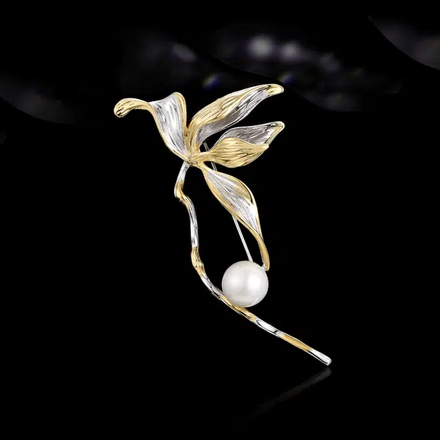 兰盈 花枝轻奢小众 环保合金 胸针 男女同款情侣款